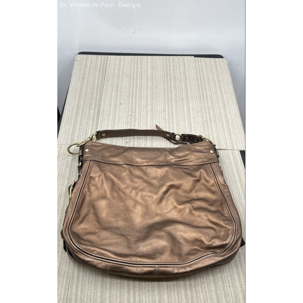 VTG Coach Zoe Hobo Bag Purse 12664 Brown Leather Large Shoulder Bag Great Cond.
